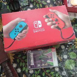 Nintendo switch with free fortnight last laugh bundle