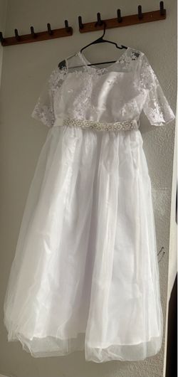 White dress for 1st communion size 18/20 kids