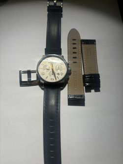 MONTBLANC TIMEWALKER- ETA 7753 . Keep Perfect Time . made In Switzerland. Lightly used.