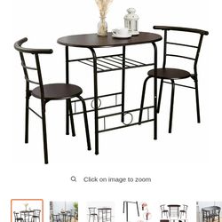 Dining Table/ 1 Chair White And Wood