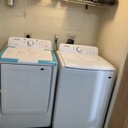 Samsung  Active Wave Top Load Washer & Electric Dryer