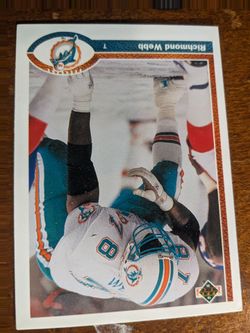 Dolphin trading cards Richmond Webb1991