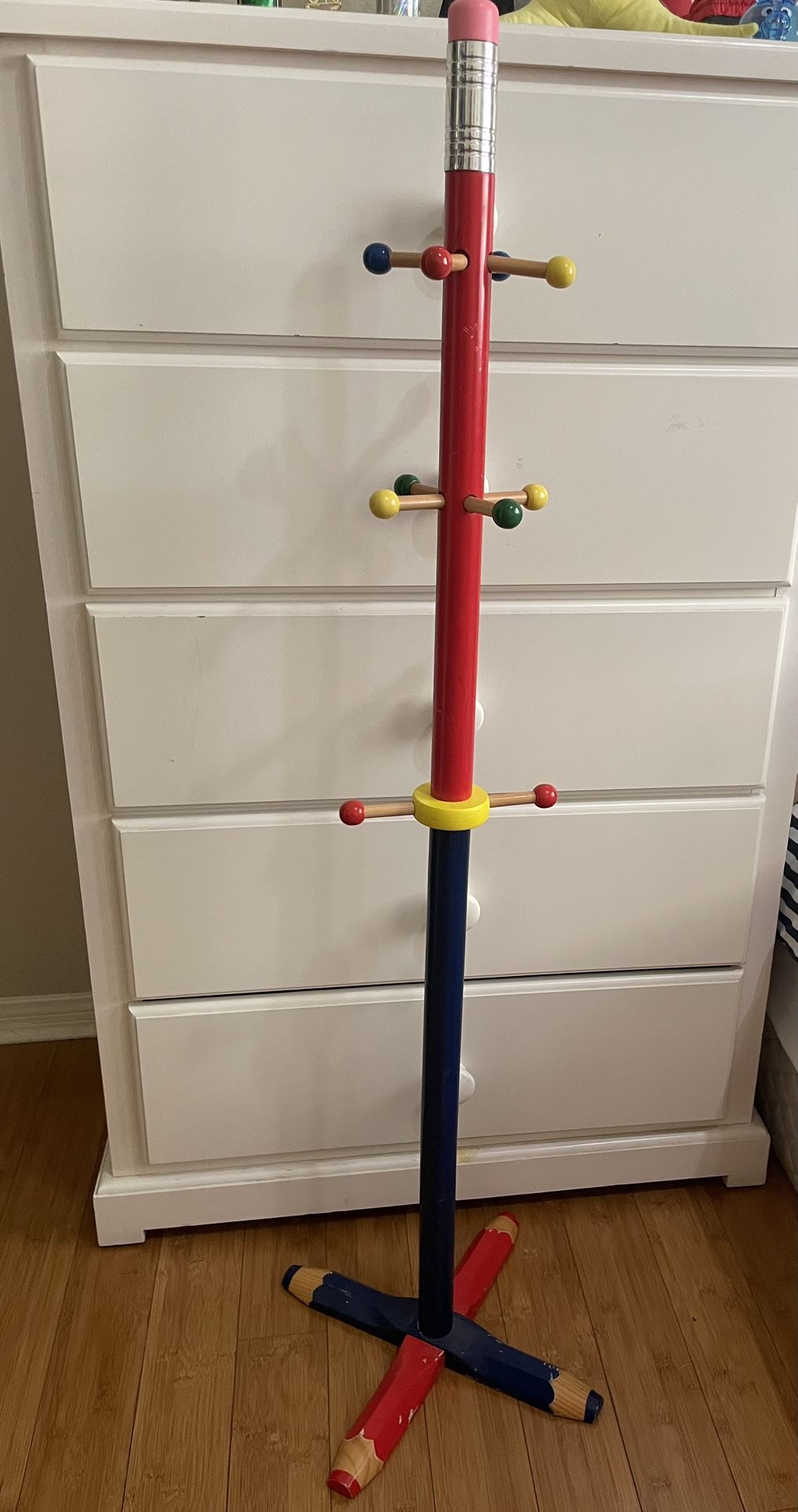 vintage pencil coat rack. make offer