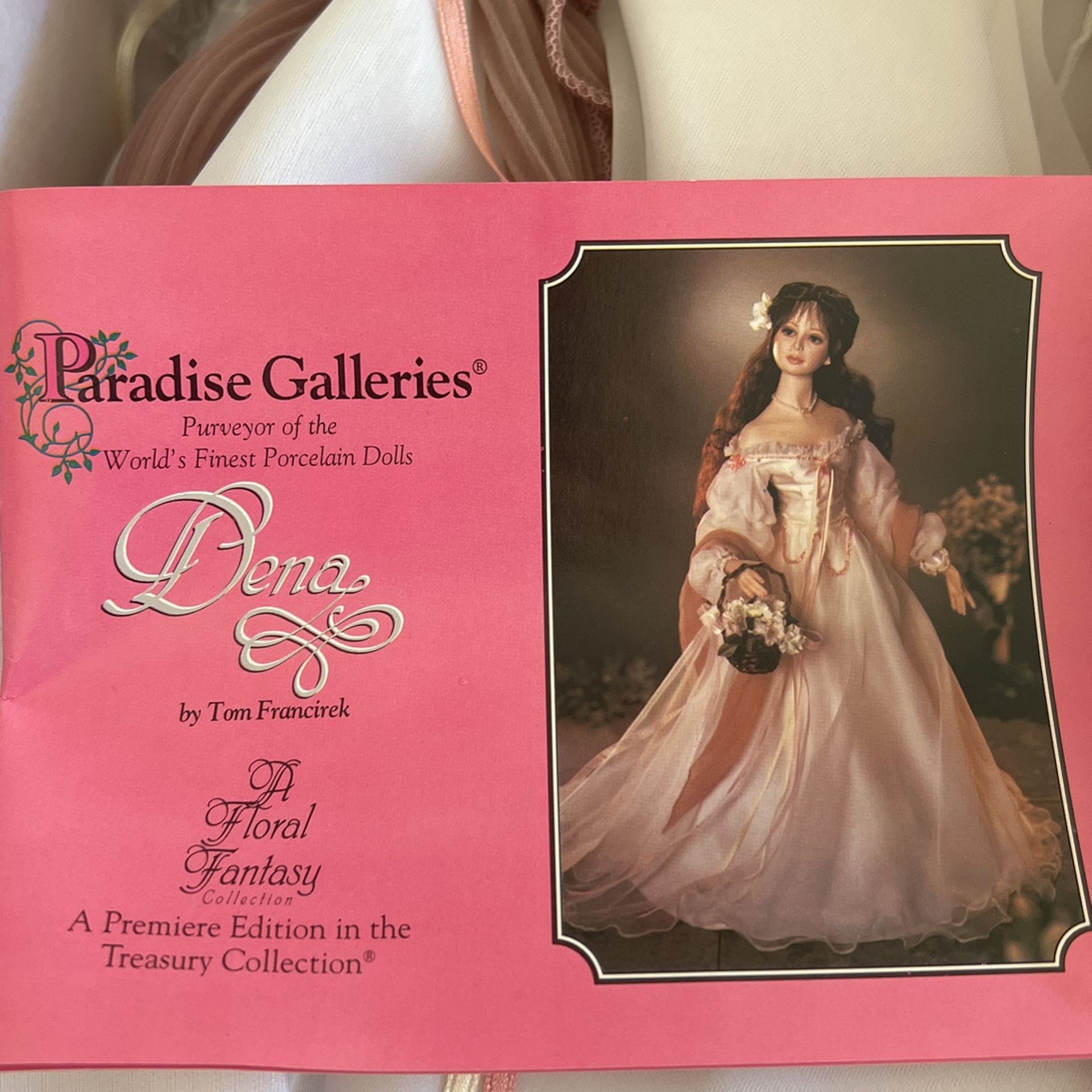 Paradise Galleries Dena A Floral Fantasy Collection Porcelain Doll Toys