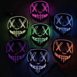 Halloween Neon Purge Masks Multiple Colors Party Rave TikTok