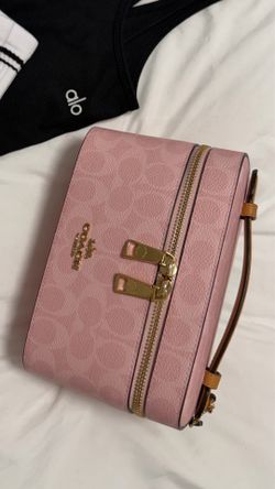 Coach cosmetic case pink