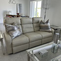 Leather Sofa, Recliner