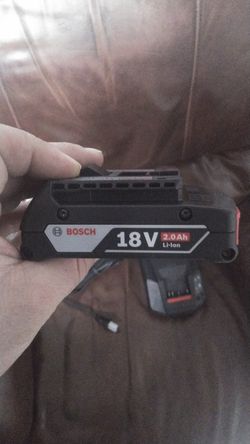 Bosch drill 2.0 ah battery recharger
