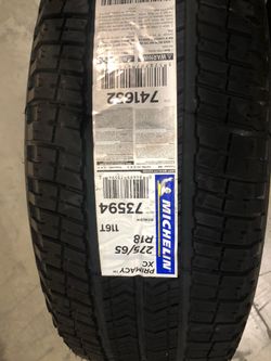 Brand New Tires (1) Michelin Primacy XC (275/65R18) (Single) ($165)