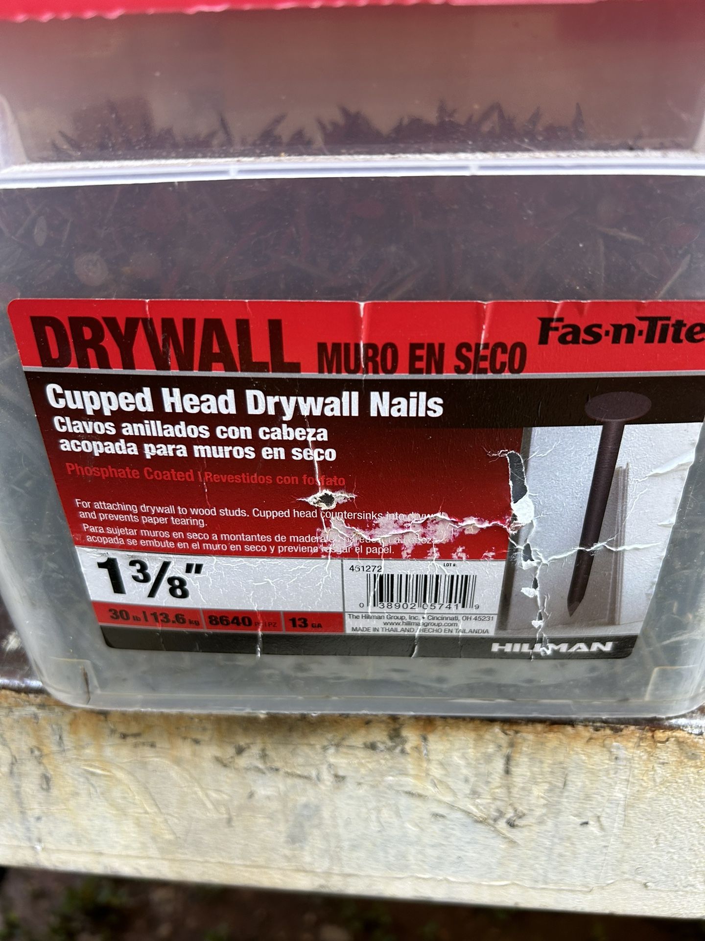 Cupped Head Drywall Nails $20