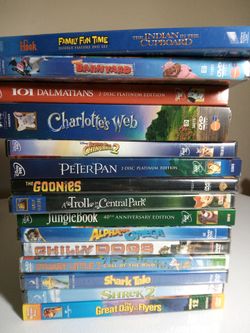 Kids Movies New/Goonies & More