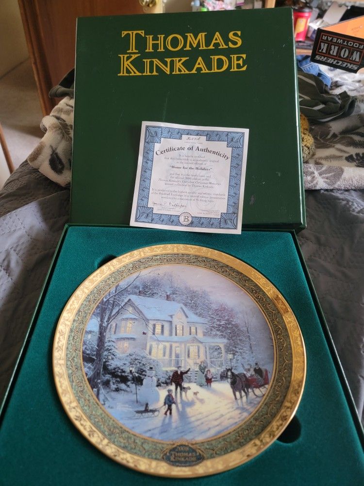 Thomas Kinkade Christmas Plates