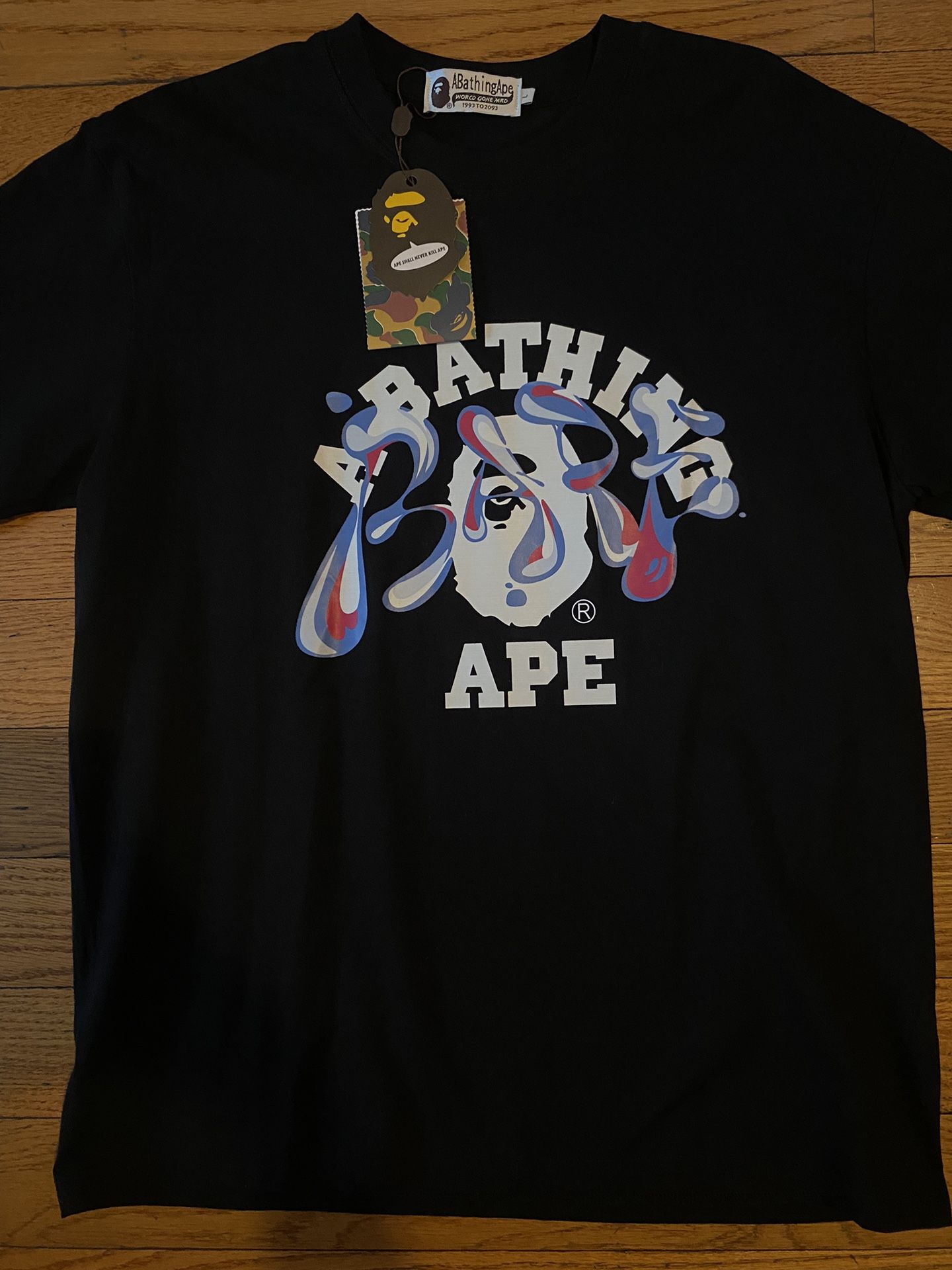 Bape Marble Camo Liquid College Tee