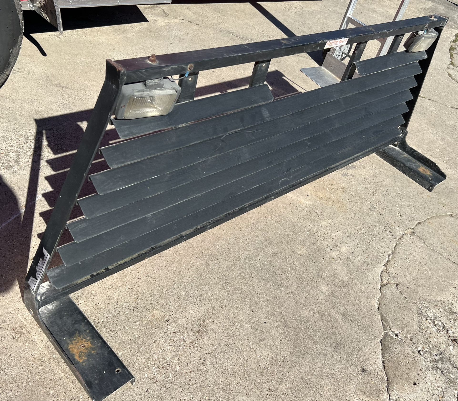 Weather Guard steel headache back window cab rack protector
