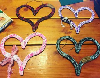 Horseshoe hearts home decor!