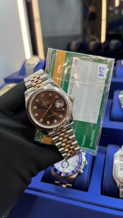 Rolex Datejust 126331 41MM Chocolate Diamond Dial Watch on Jubilee Two Tone Jubilee Bracelet 2017