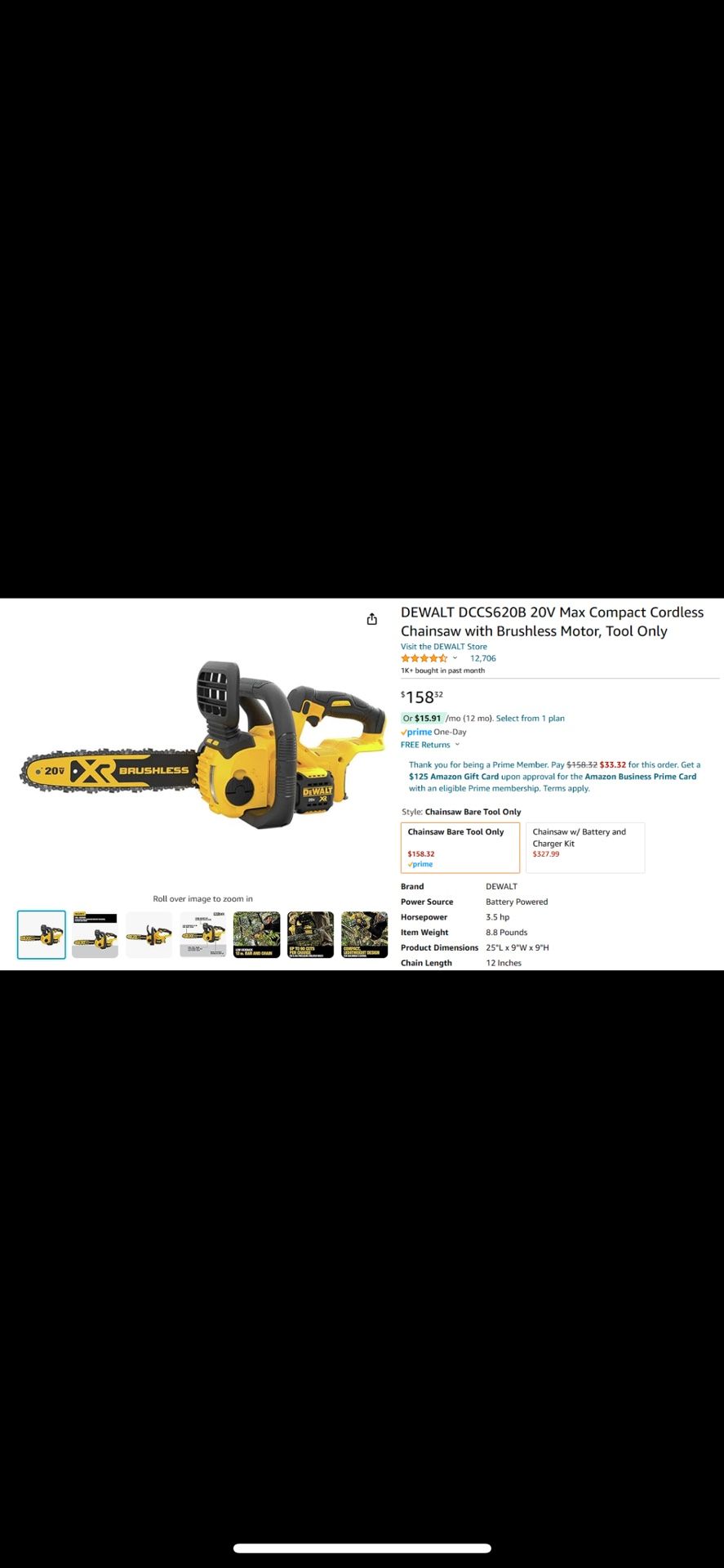 Dewalt chainsaw And Leaf Blower