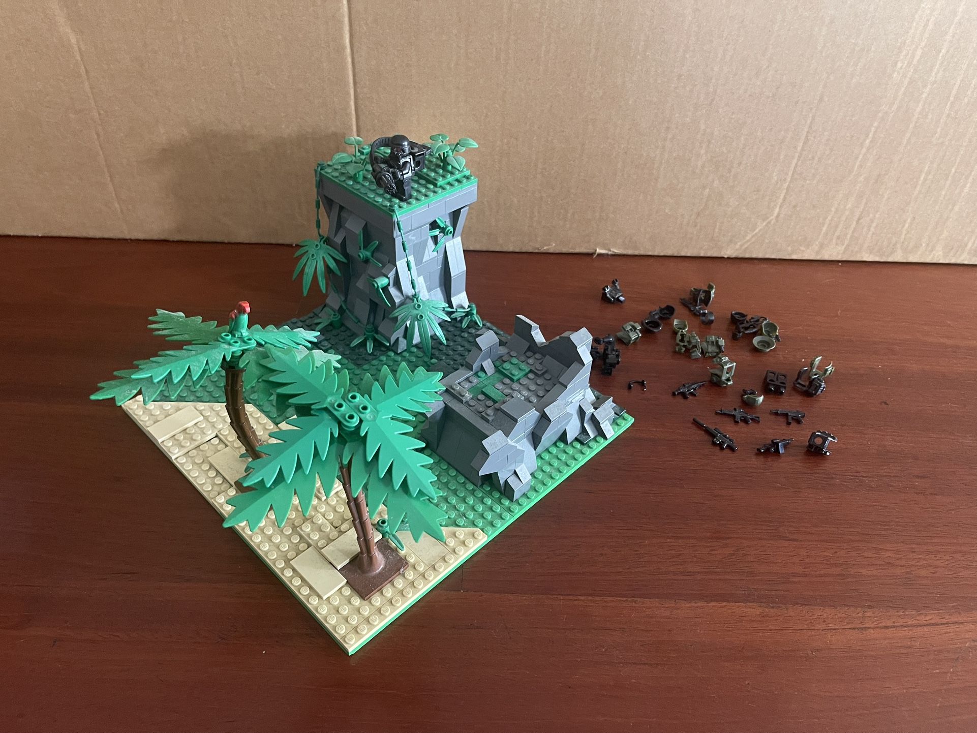 LEGO Custom Jungle With Army Pieces