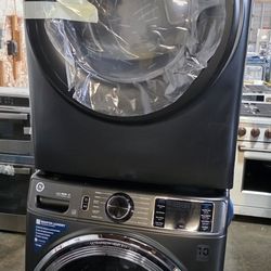 2025 GE SMART WASHER AND DRYER STACKABLE FRONT LOAD 