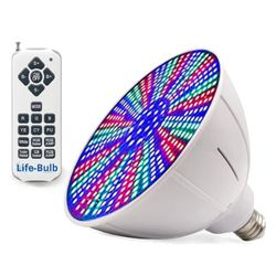 Life-Bulb 120V Color LED Pool Lights for Inground Pool, Pool Light Bulb, Fits Hayward & Pentair LED Pool Lighting & Other E26 Screw in Types, RGB