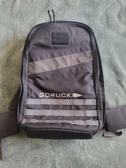 GORUCK Rucker 4.0 25L (Black + Armor Grey + Oranqe) w/ Padded Hip Belt