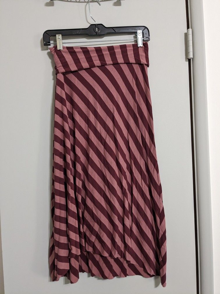 Ella Moss Striped Maxi Skirt Y2K