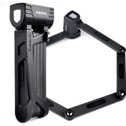 RBRL Bicycle Lock, 2.95 Ft Folding Locks, Heavy Duty Anti-Theft Chain Lock with Keys and Case for Bikes, E-Bikes or Scooters