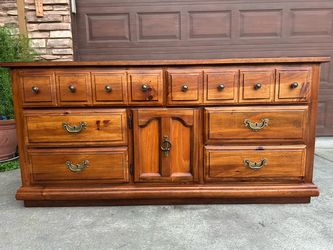 Antique Solid Wood 6 Drawer Dresser