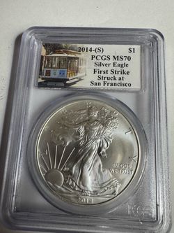 2014-S Silver Eagle PCGS MS70 First Strike
