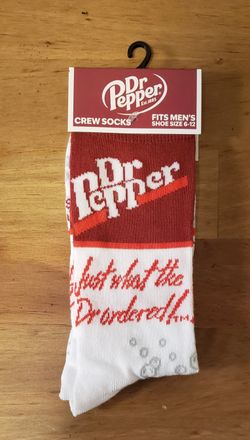 Dr. Pepper Socks $5