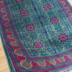 Handmade Afghan wool rug