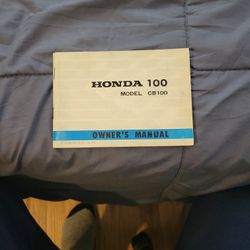 Honda CB 100 owner's manual