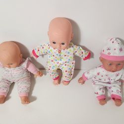 3pcs Baby Dolls with Blue Eyes
