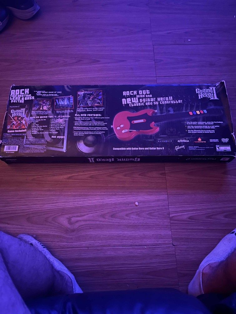 Guitar hero 2 game guitar: $10