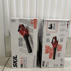 SKIL PWR CORE 40-volt Blower 530-CFM 120-MPH Battery, Retails for $169 Handheld Leaf Blower 2.5 Ah