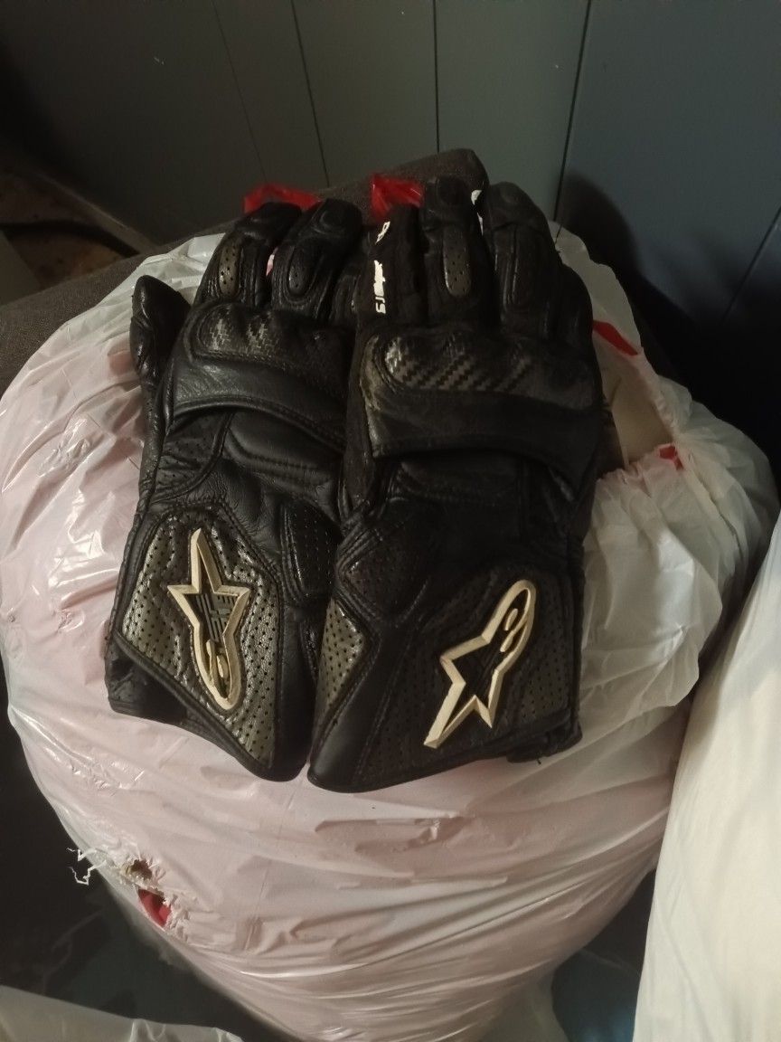Motorcycle Helmet And Gloves