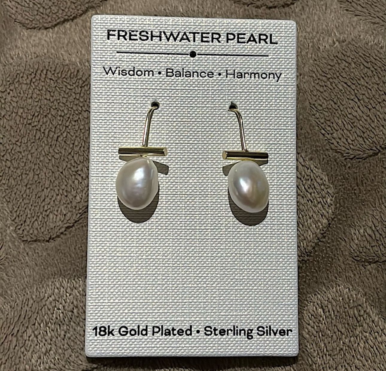 Freshwater Pearl 18K Gold Plated 925 Earrings