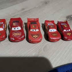 Rare Set If Disney Pixar Cars Lightning McQueen Plastic Toy Cars