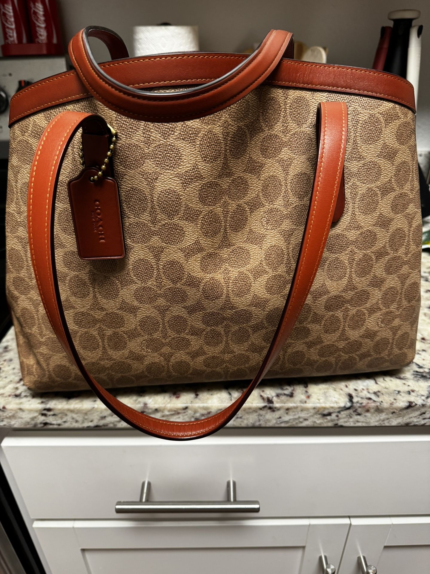 Authentic Coach Carry All Signature Tote Bag