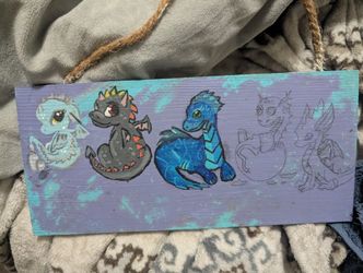 Dragon Wood Hanging Decoration