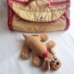 Pound Puppies Newborns Vintage Tonka Plush And Carrier Crate Holder
