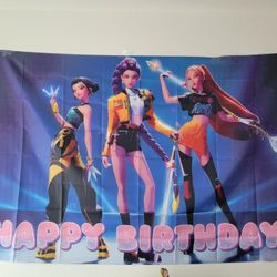 Demon Hunters Birthday Banner 