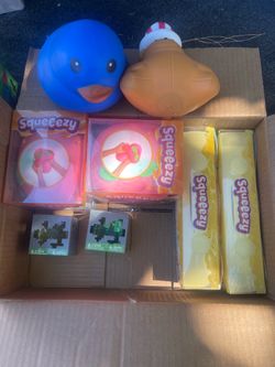 Lot of squeeeze and Minecraft toys