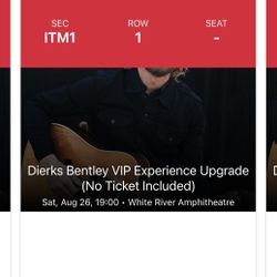 Dierks Bentley VIP Upgrades 