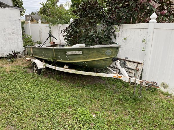 Jon Boat with trailer for Sale in Pembroke Pines, FL - OfferUp