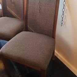 beautiful set of 4 Founders brand woven cane high back DINING CHAIRS and Others 