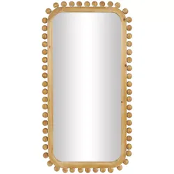 NEW IN BOX BEADED FRAME WALL MIRROR