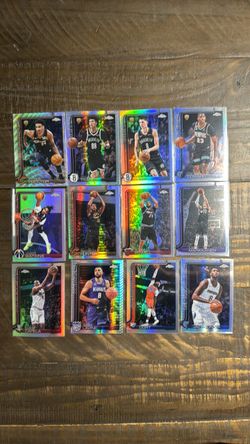 Topps Chrome NBA Basketball Cards Lot of 12