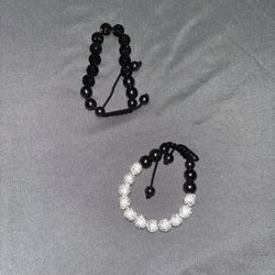 Black and White bracelets 