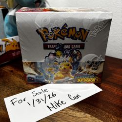 Pokémon TCG Surging Sparks Booster Box – 36 Packs – New & Sealed
